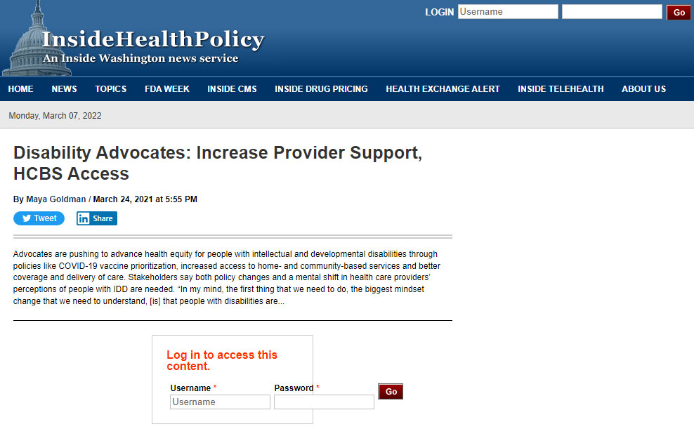Disability Advocates: Increase Provider Support, HCBS Access