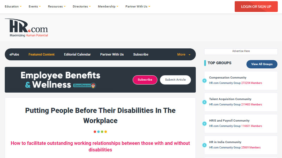 Putting People Before Their Disabilities In The Workplace
