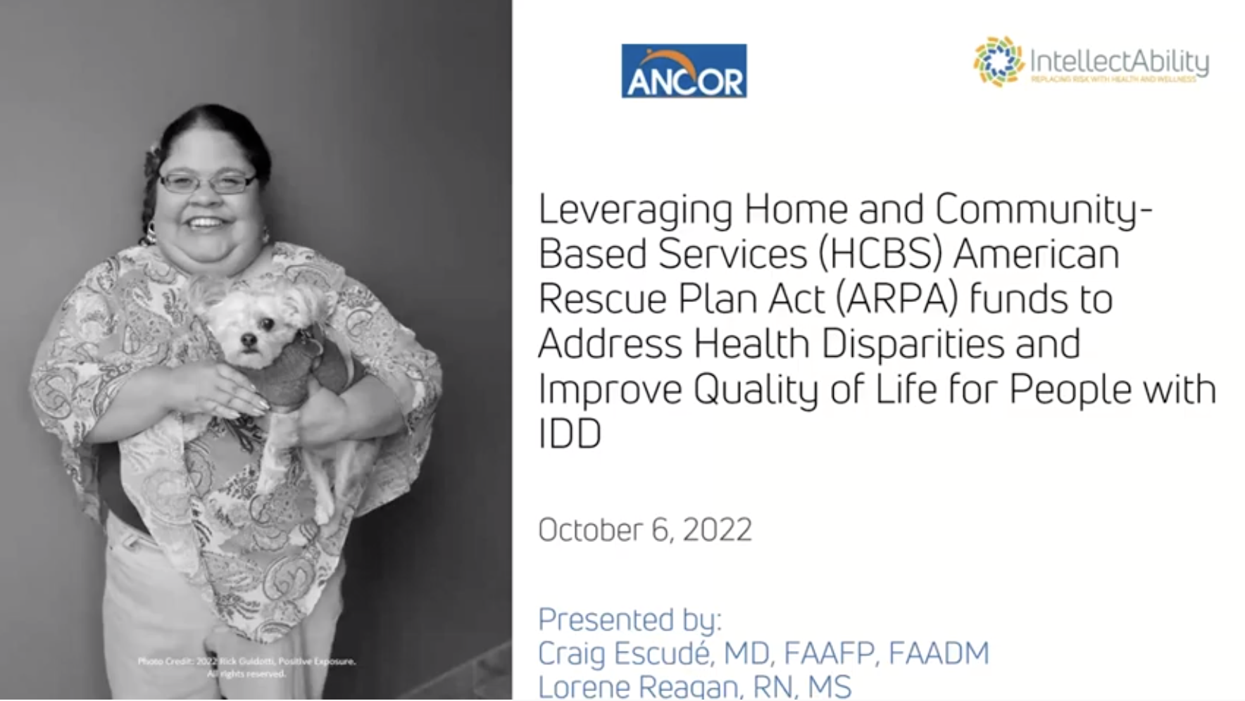 Leveraging HCBS American Rescue Plan Act funds to Address Health Disparities for People with IDD