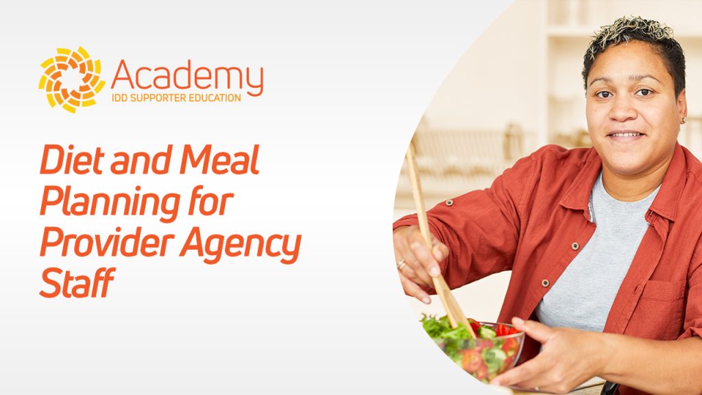 Diet and Meal Planning for Provider Agency Staff eLearn Individual License